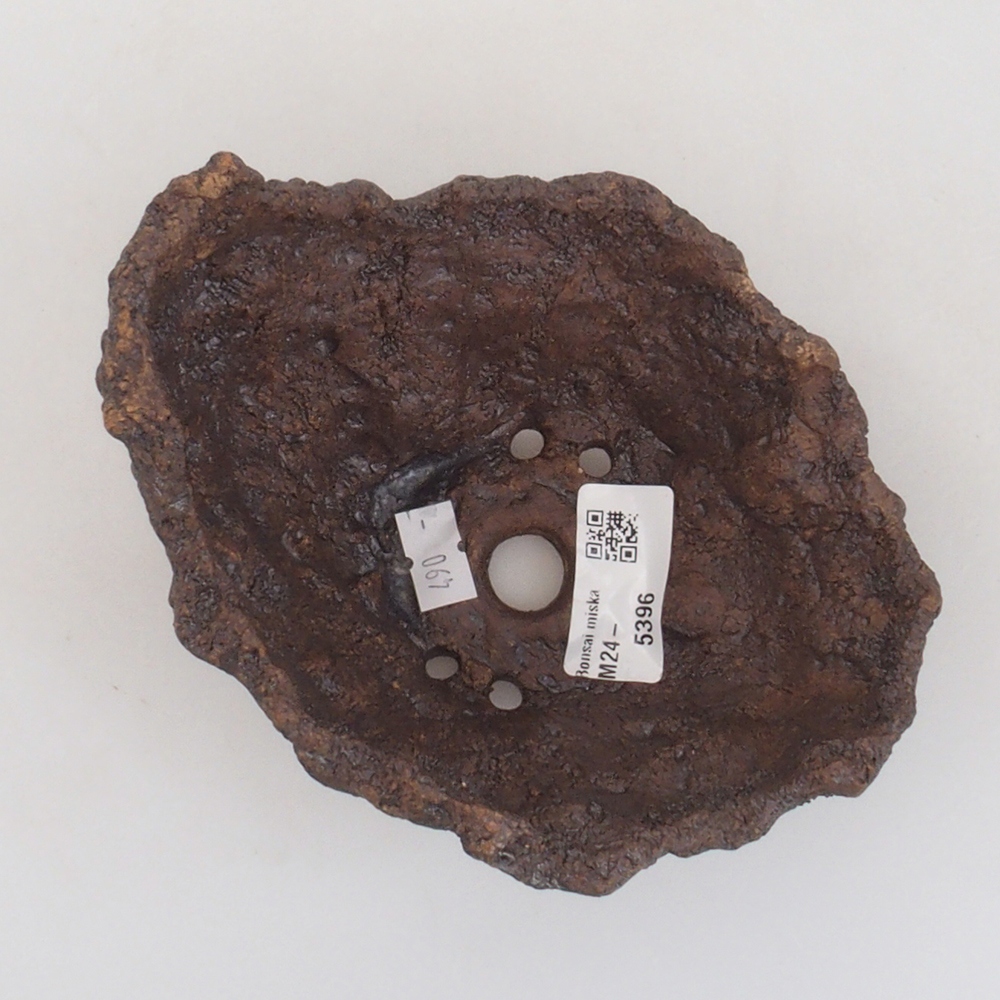 Coquille en céramique 13 x 10,5 x 12,5 cm , couleur marron