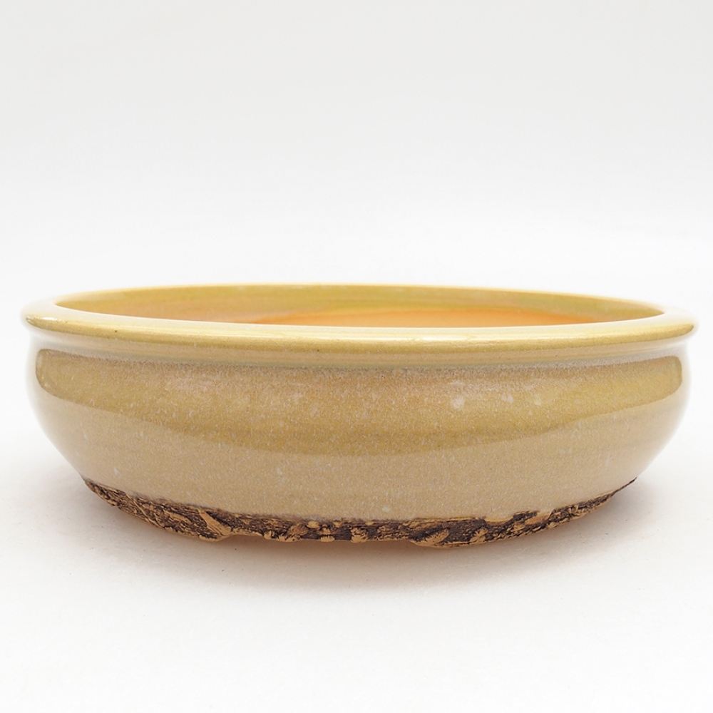 Bol à bonsaï en céramique 18 x 18 x 5 cm, vert