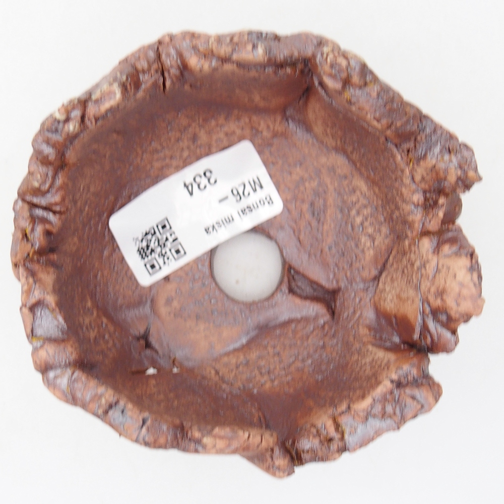 Coquille en céramique 9,5 x 8,5 x 5,5 cm , couleur marron