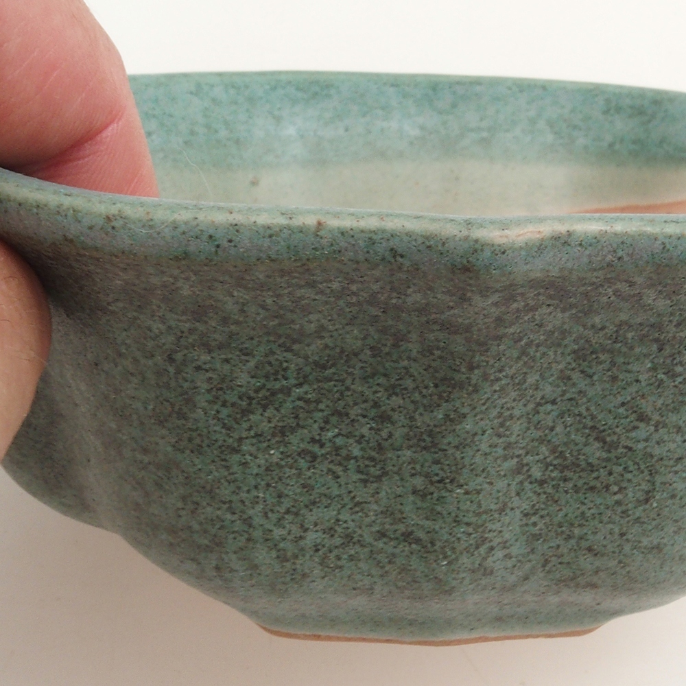 Bol à bonsaï H06 - 14,5 x 14,5 x 5 cm - vert