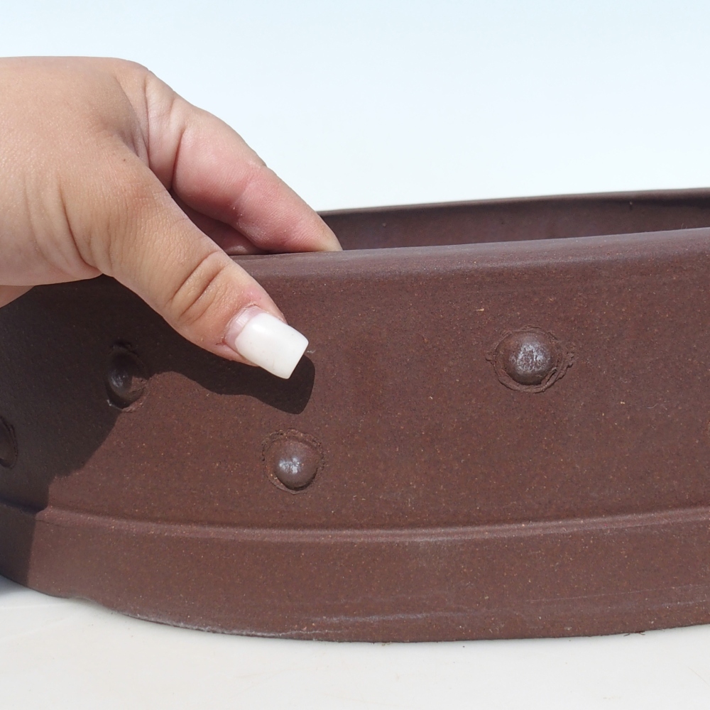 Bol pour bonsaï 41,5 x 41,5 x 9,5 cm - brun