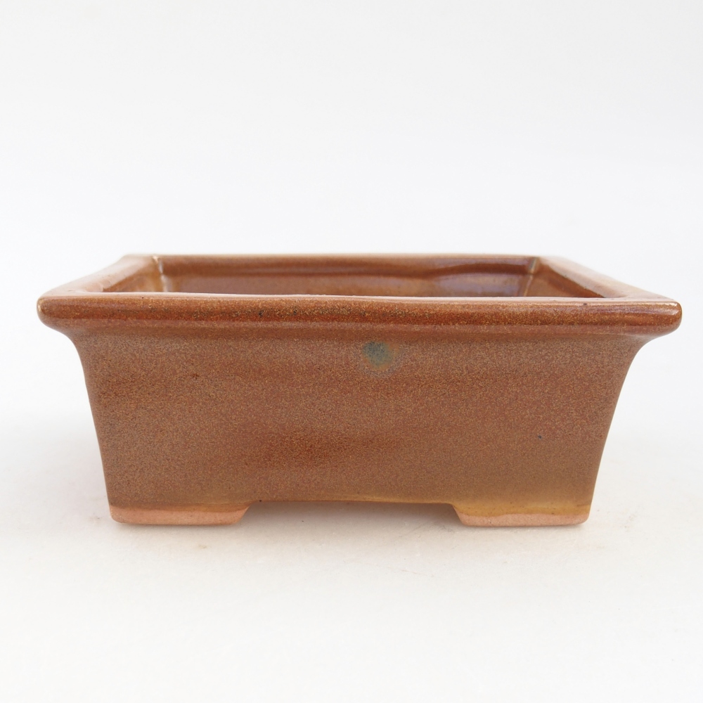 Bol à bonsaï en céramique 11,5 x 9 x 4,5 cm, brun