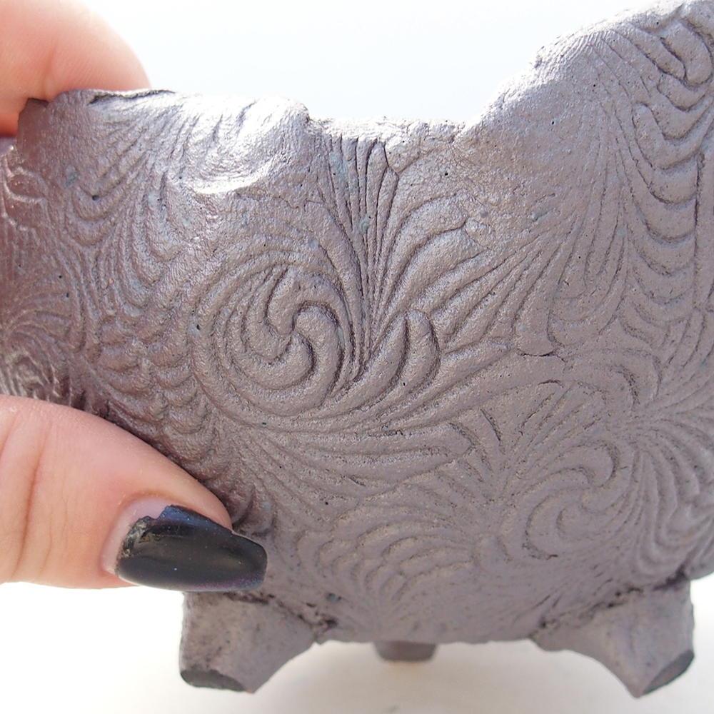 Coquille en céramique 13,5 x 13 x 7 cm , couleur métallique