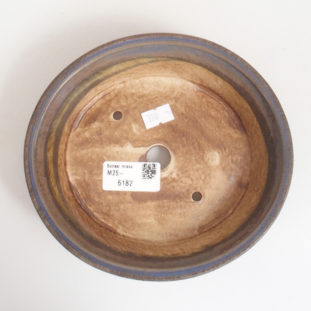 Bol à bonsaï en céramique 10 x 8,5 x 4 cm, brun