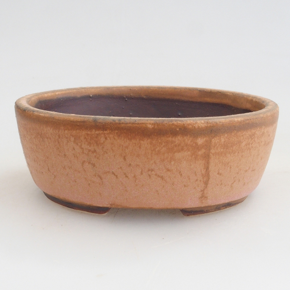 Bol à bonsaï en céramique 10 x 8,5 x 4 cm, brun