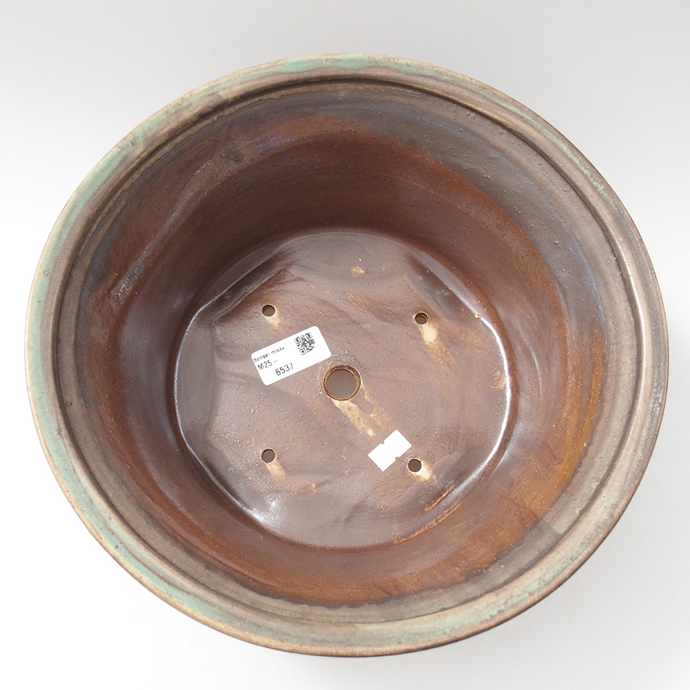 Bol à bonsaï en céramique 29 x 29 x 12 cm, vert