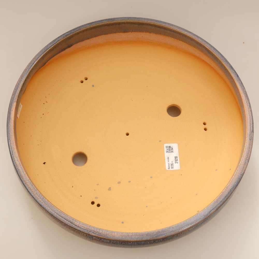 Pot à bonsaï en céramique 32,5 x 32,5 x 8 cm, couleur bleue - RETRAIT SUR PLACE UNIQUEMENT ou expédition par palette