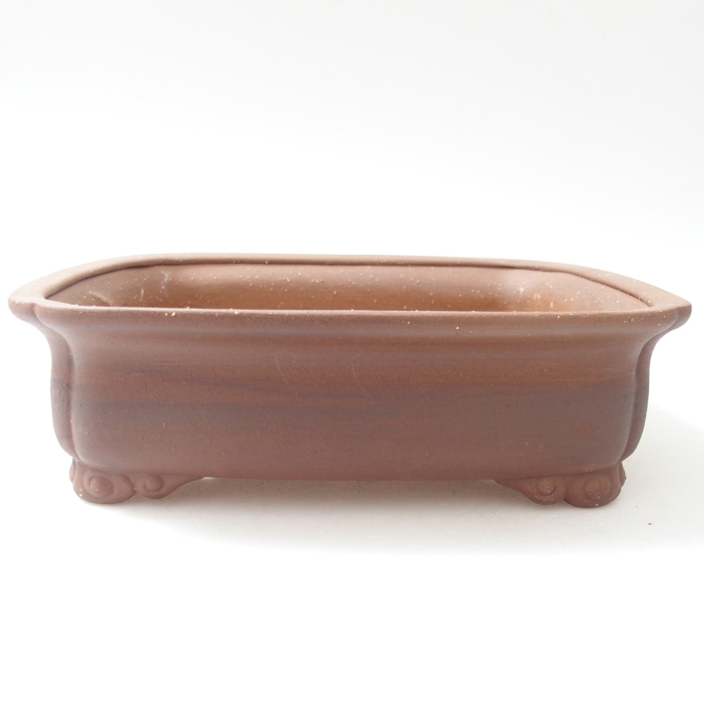 Bol à bonsaï en céramique 19,5 x 17 x 5,5 cm, brun