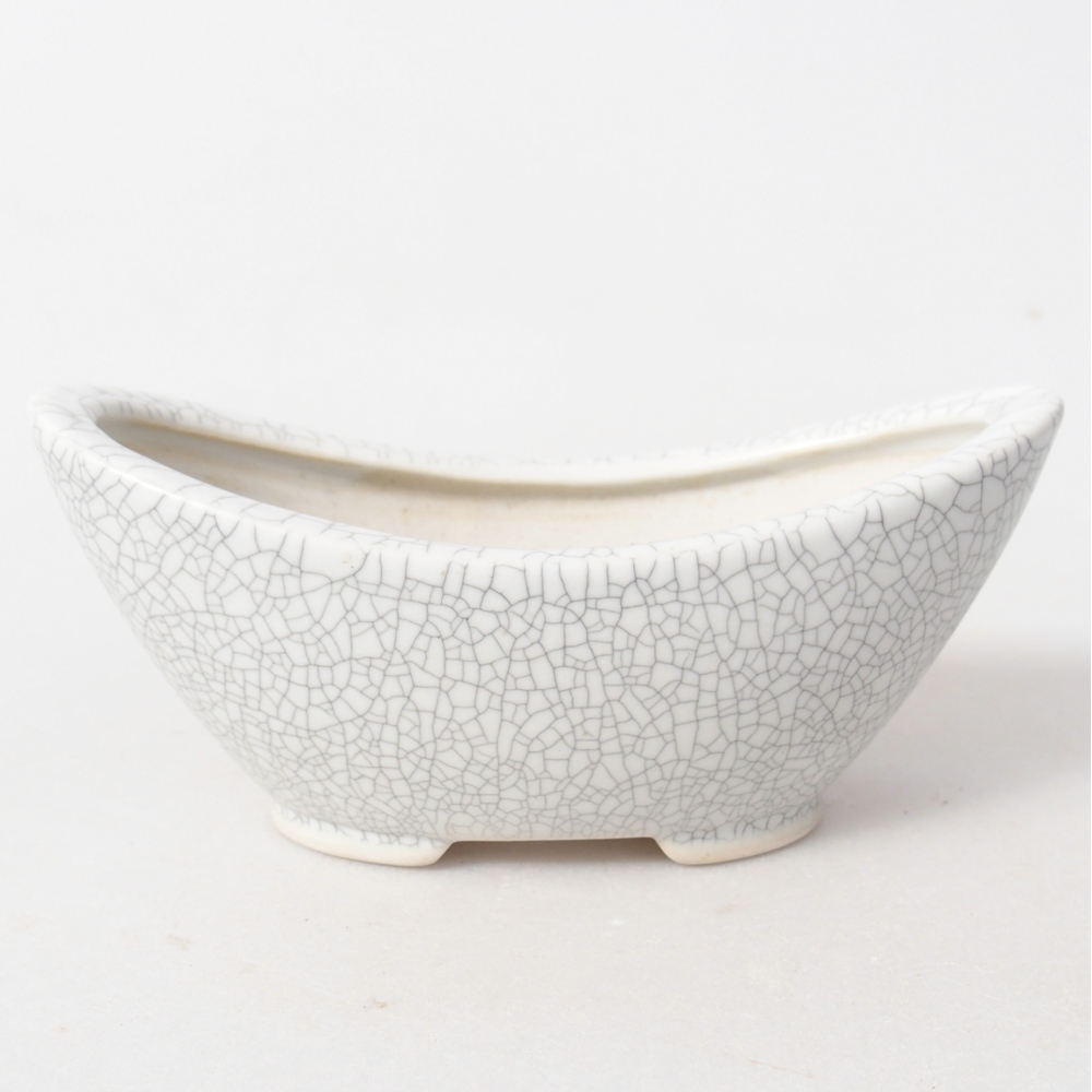 Bol à bonsaï en céramique 12,5 x 6,5 x 5,5 cm, couleur raku