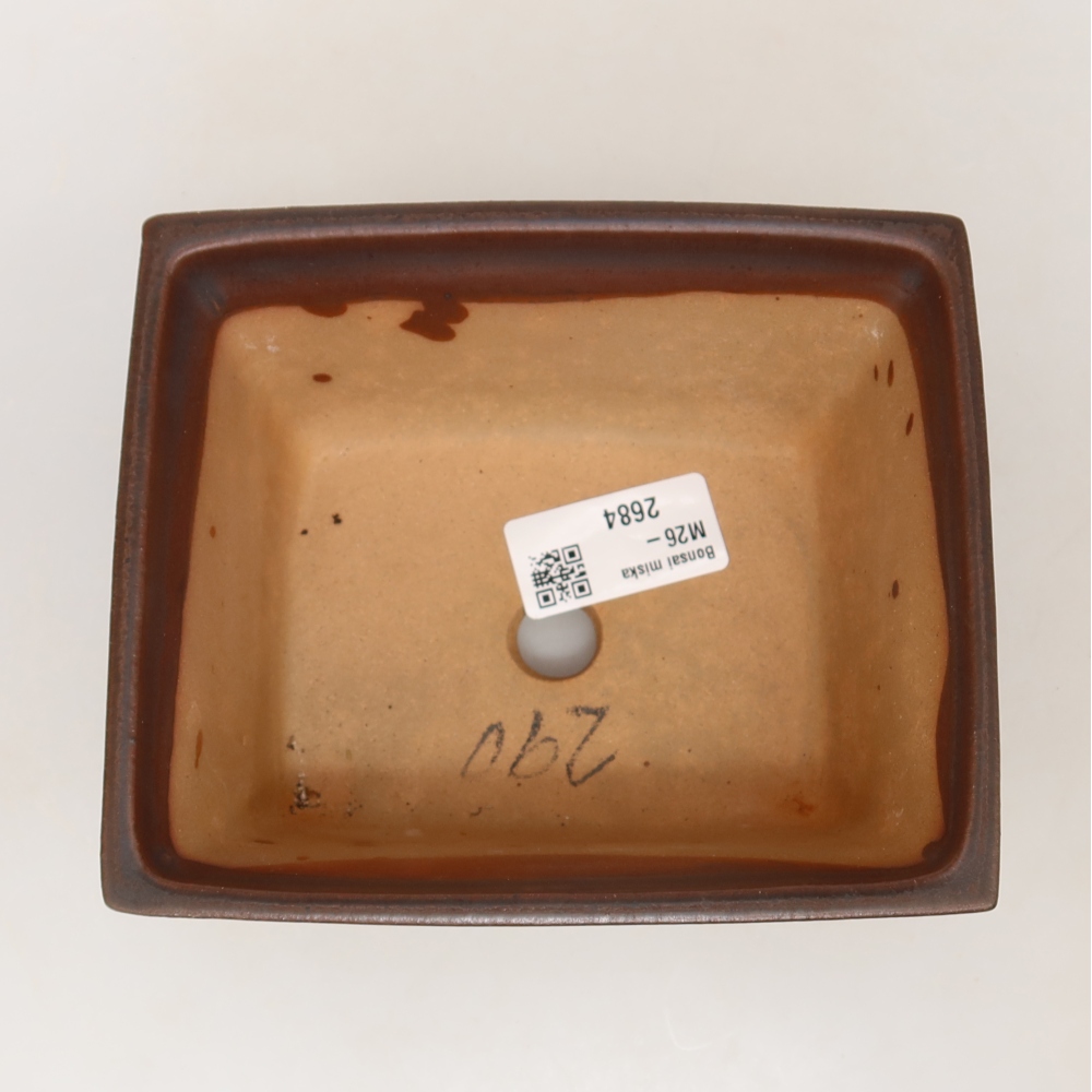 Bol en céramique  14,5 x 12,5 x 7 cm, couleur marron