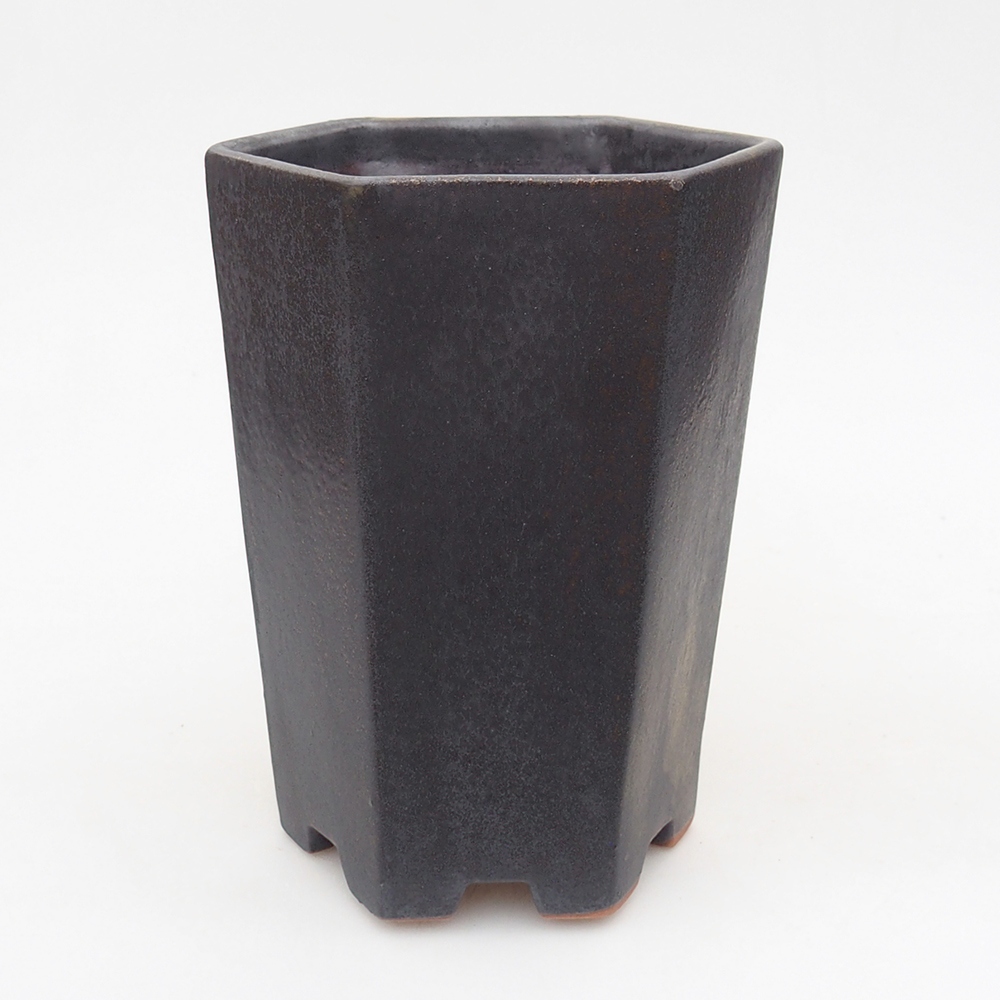 Bol à bonsaï en céramique 13 x 11,5 x 17 cm, vert-gris