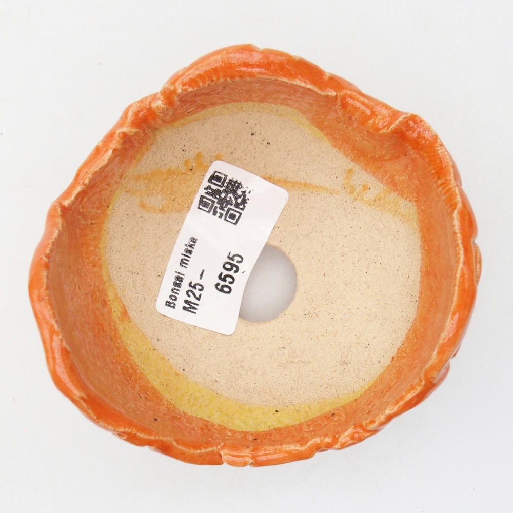 Coquille en céramique 8,5 x 8,5 x 6 cm , couleur orange