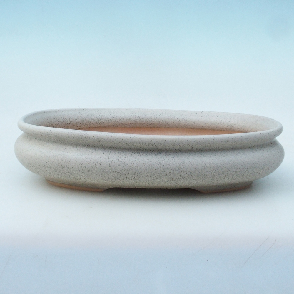 Bol bonsaï + soucoupe H15 - 25,5x17,5x6 cm - beige