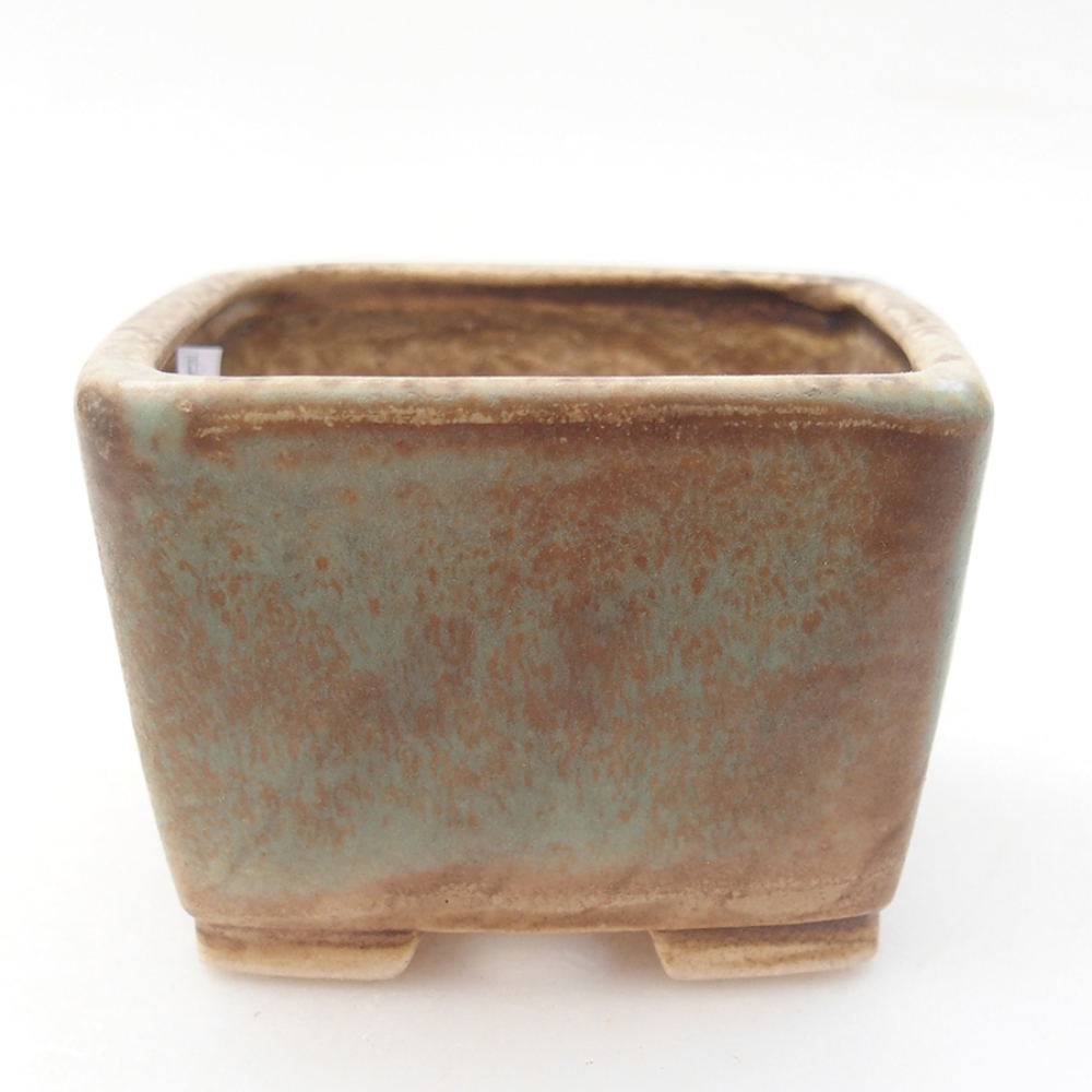 Bol à bonsaï en céramique 6 x 6 x 4,5 cm, vert