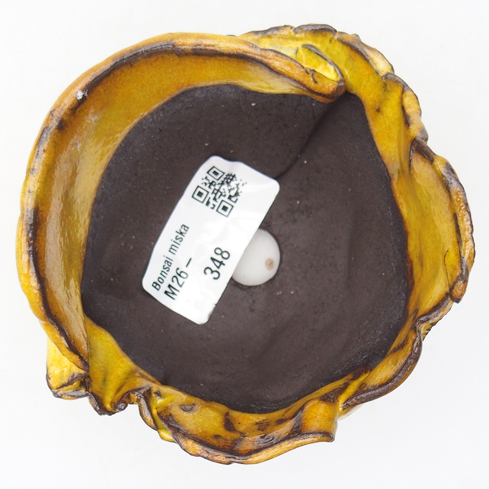 Coquille en céramique 9 x 8,5 x 6,5 cm , jaune