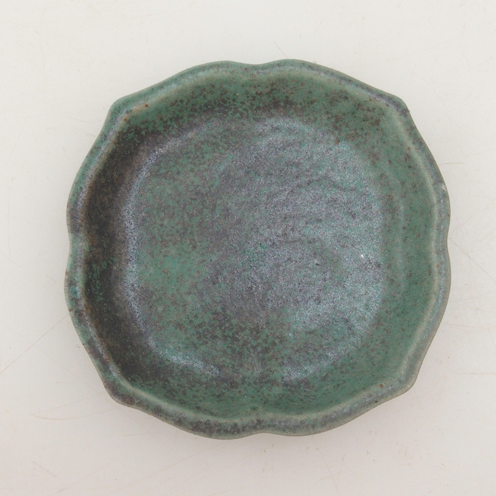 Soucoupe en céramique H95 - 8 x 8 x 1 cm - vert
