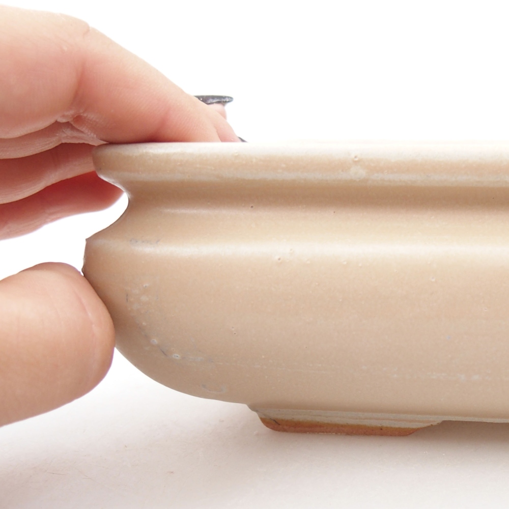 Bol à bonsaï en céramique 22 x 17 x 5 cm, vert