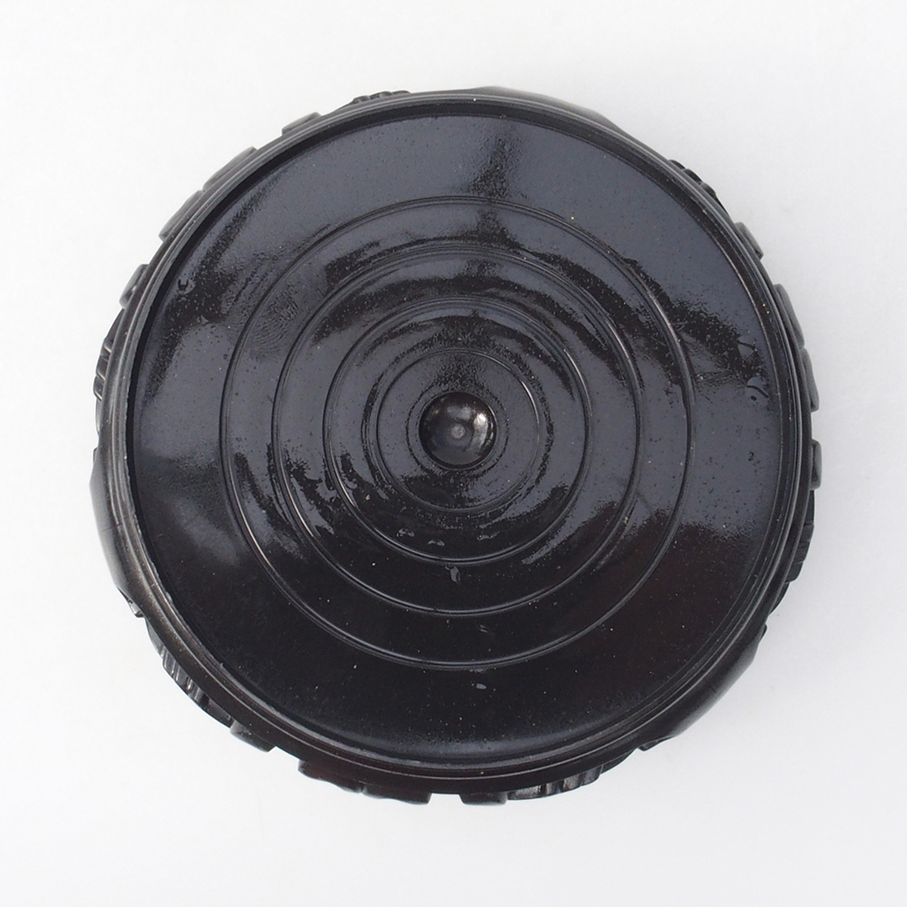 Table à bonsaï en plastique ronde 11 x 11 x 3,5 cm, couleur noire