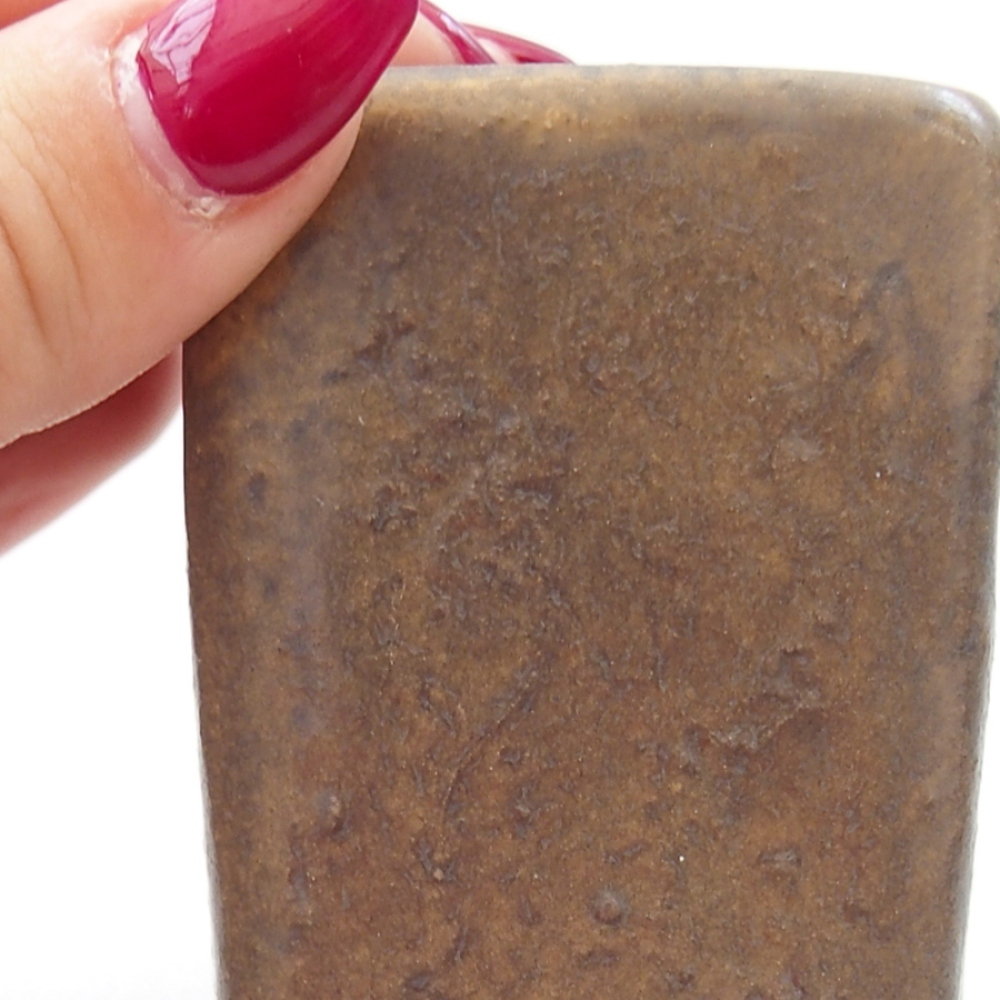 Bol à bonsaï en céramique 5 x 5 x 6,5 cm, brun