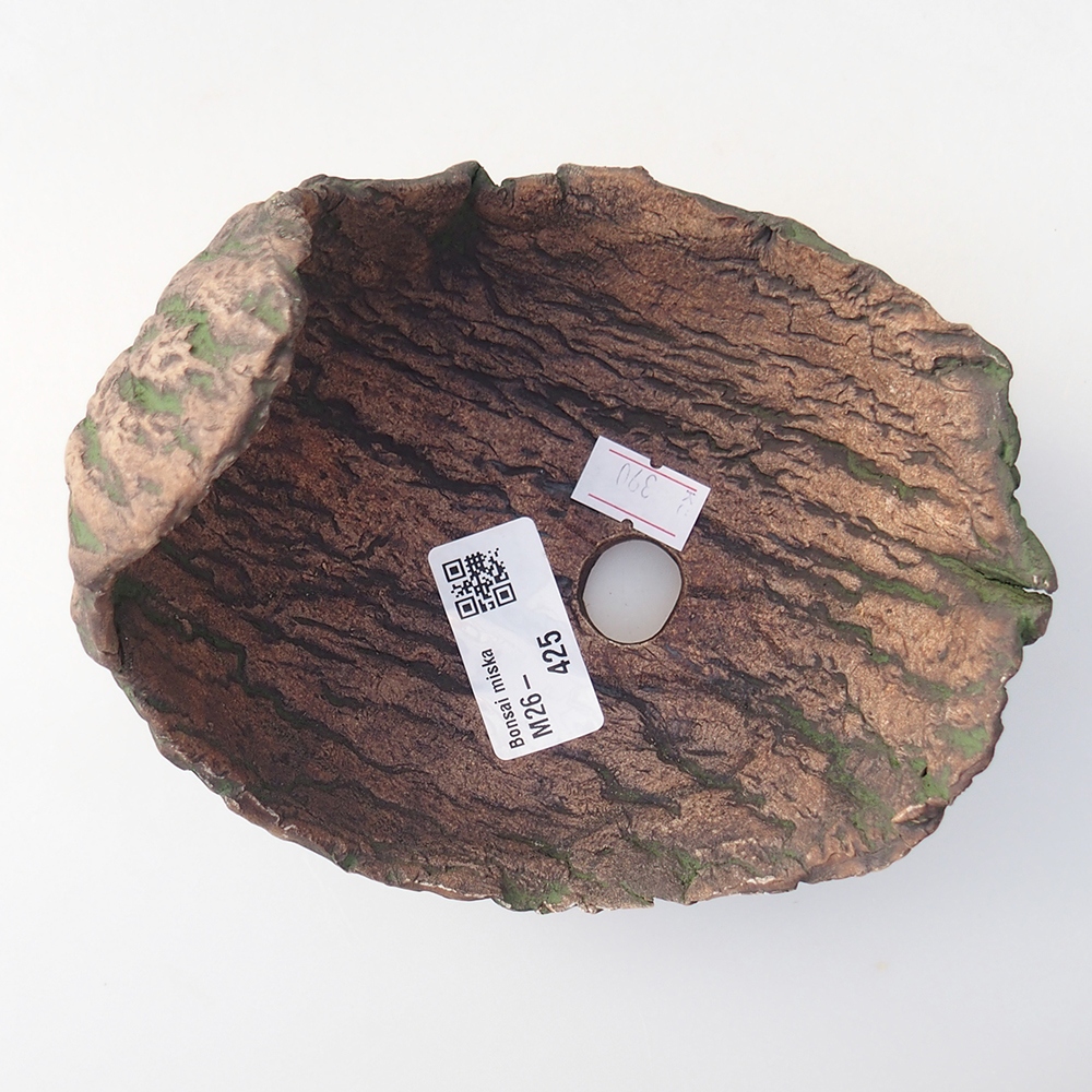 Coquille en céramique 13 x 12 x 12,5 cm , couleur verte