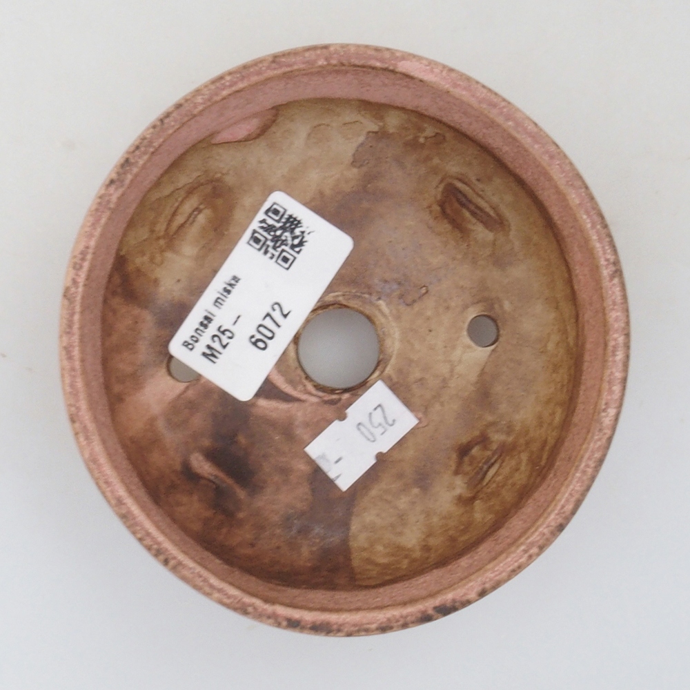 Bol à bonsaï en céramique 10 x 8,5 x 4 cm, brun