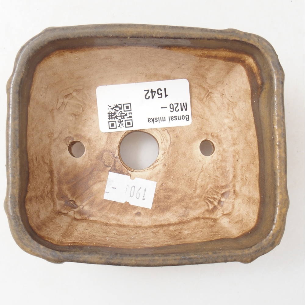 Bol à bonsaï en céramique 10 x 9 x 5 cm, brun