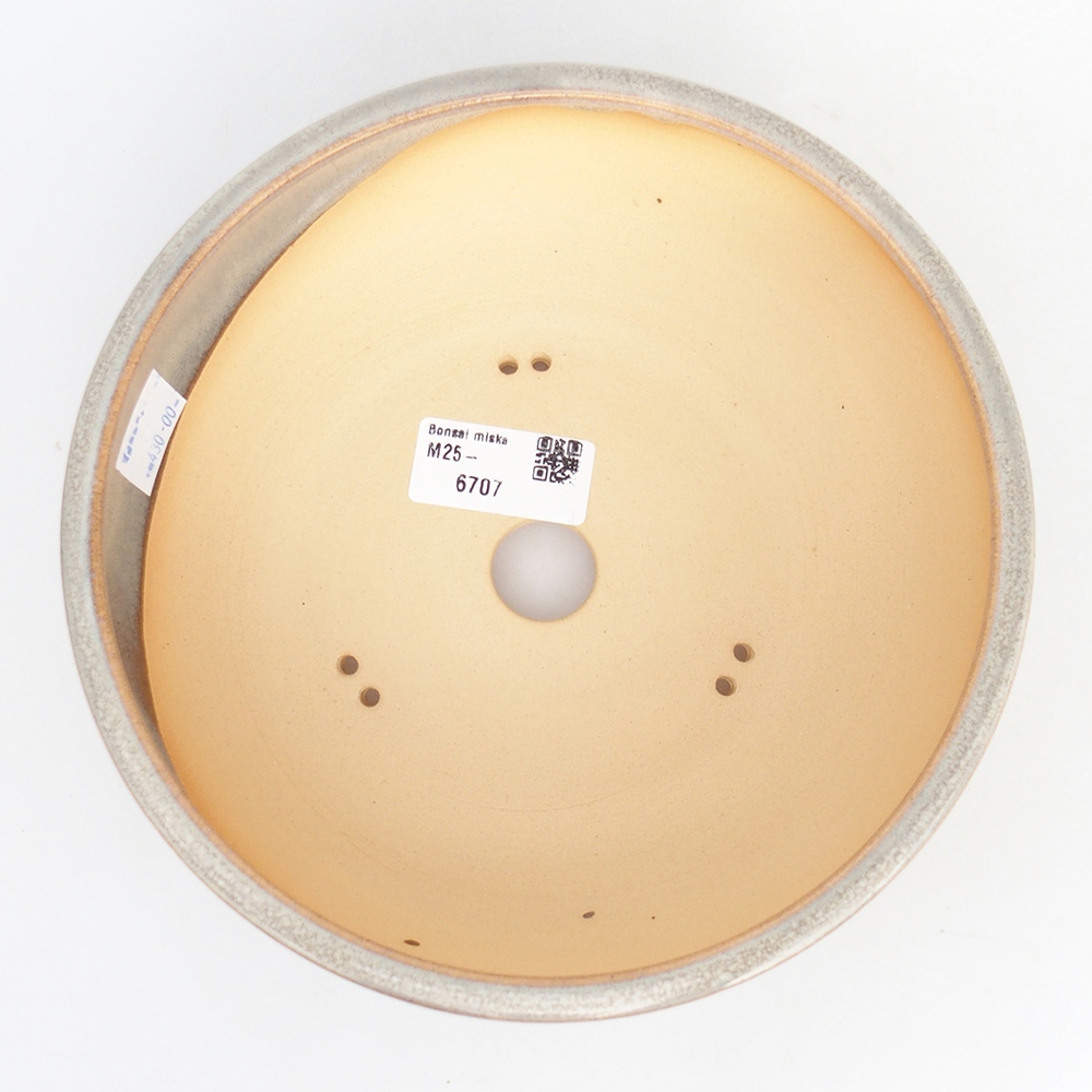 Bol bonsaï en céramique 19 x 19 x 6,5 cm, gris
