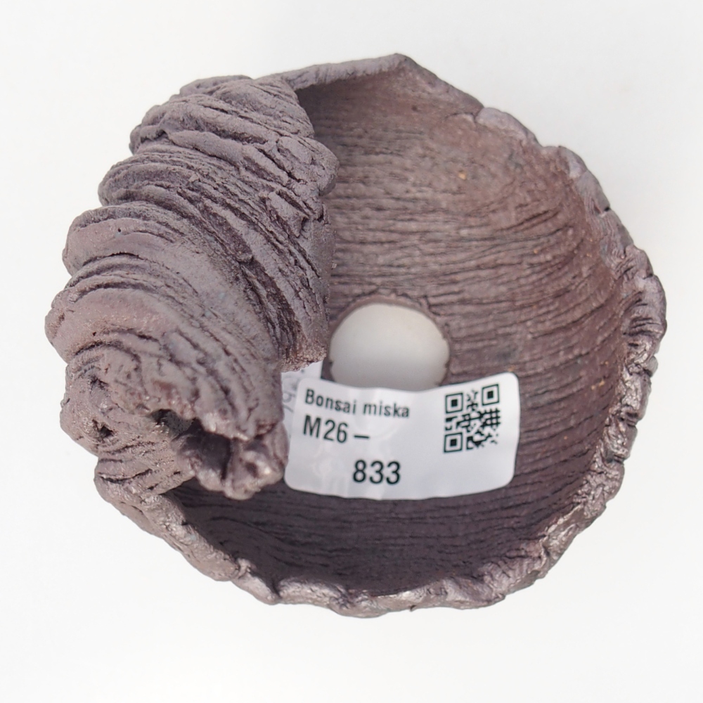 Coquille en céramique 7,5 x 8 x 12,5 cm , couleur métallique