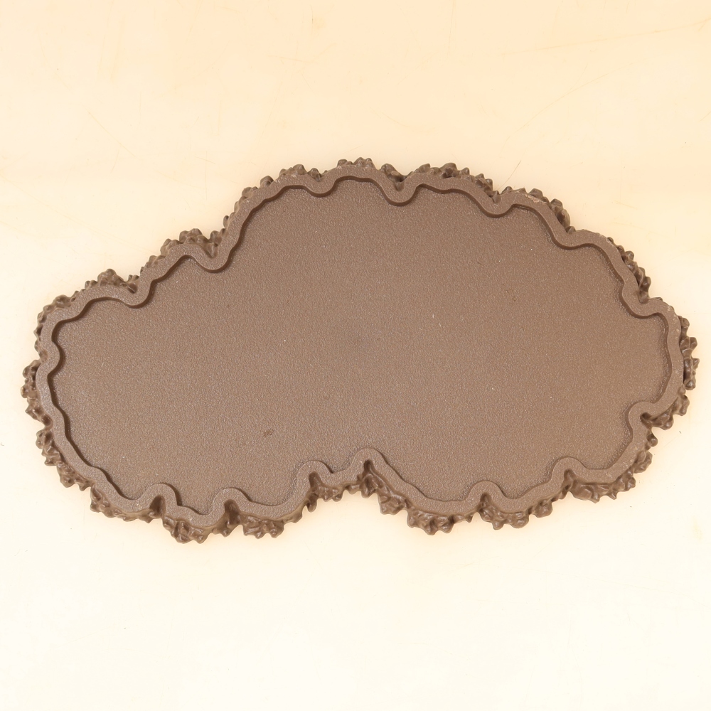 Socle en plastique pour bonsaï 22,5 x 12 x 1 cm, couleur marron