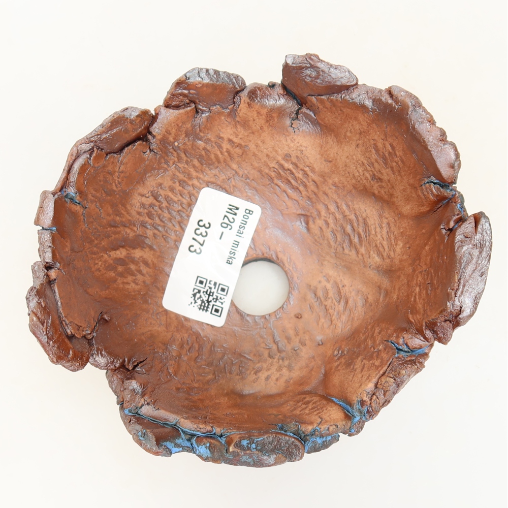 Coquille en céramique 11 x 10,5 x 6 cm, couleur bleue