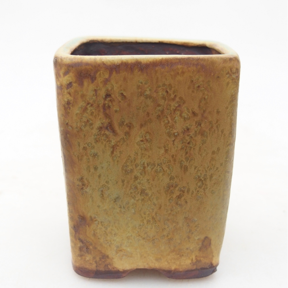 Bol à bonsaï en céramique 5 x 5 x 6,5 cm, vert