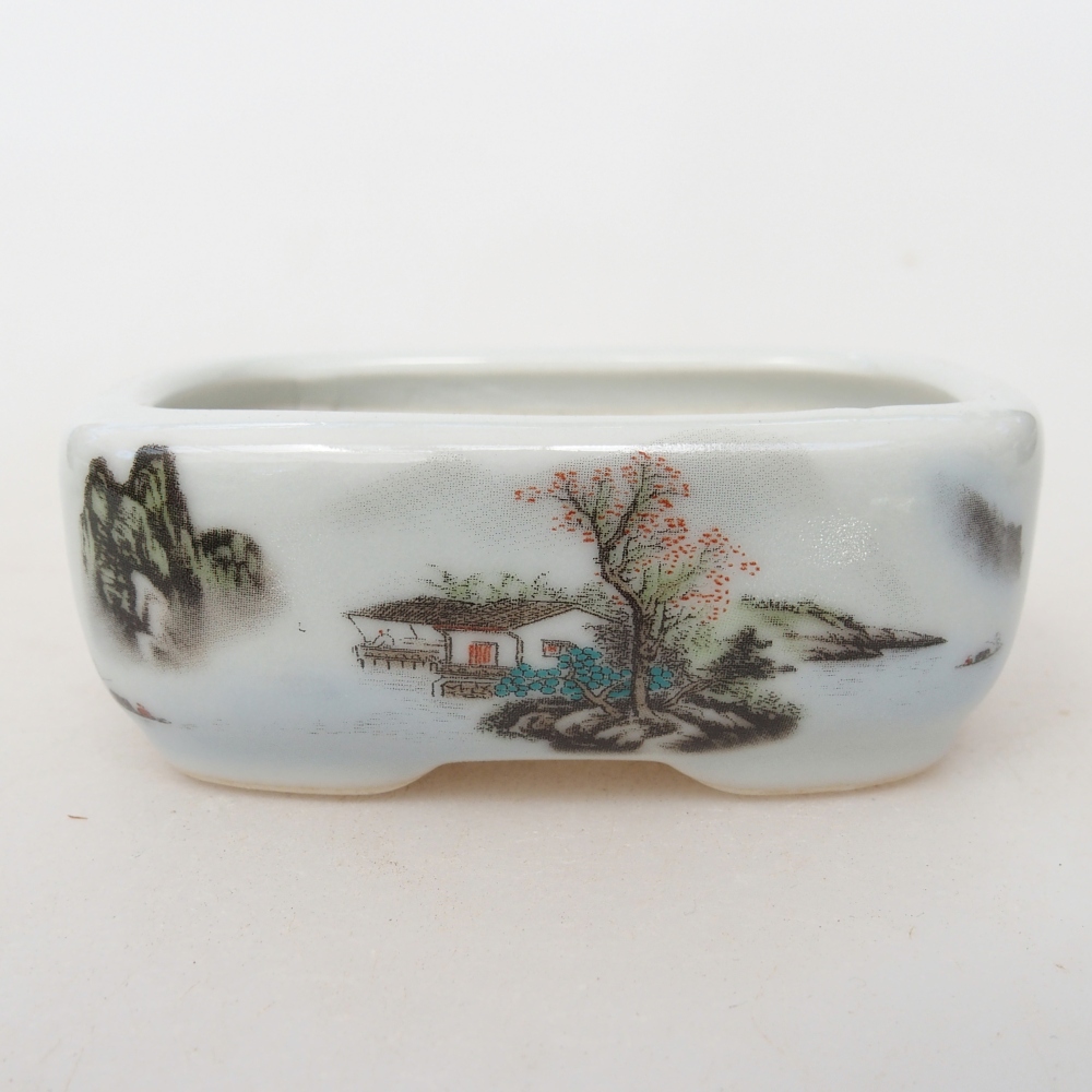 Mini bol bonsaï 8 x 6 x 3 cm, blanc