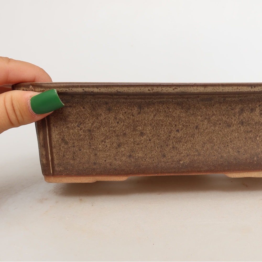Bol en céramique  20 x 15,5 x 5,5 cm, couleur marron