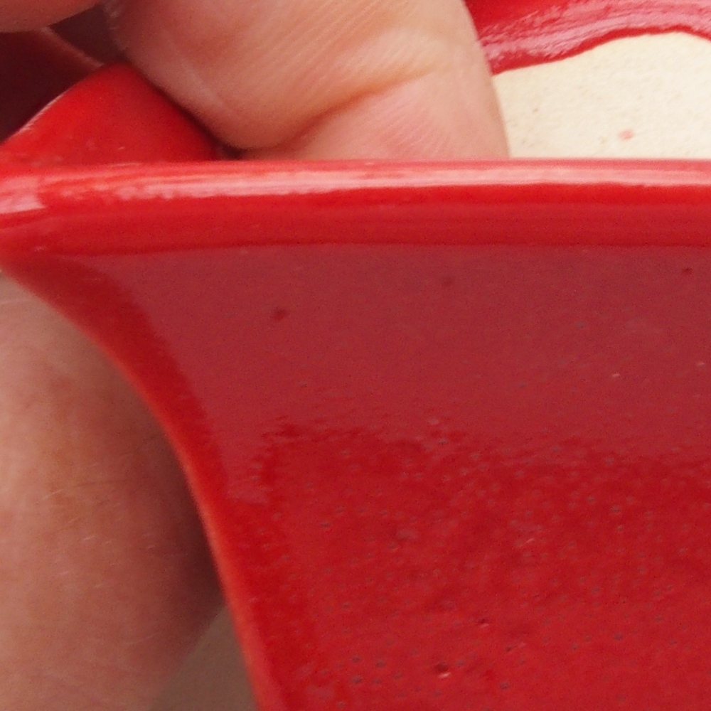 Mini bol bonsaï 5,5 x 5,5 x 3,5 cm, couleur rouge