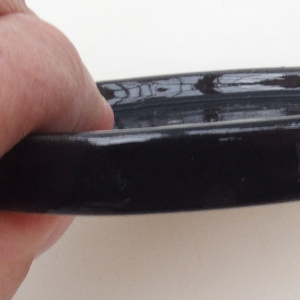 Console ronde pour bonsaïs D6-S - 10 x 10 x 1 cm - noir