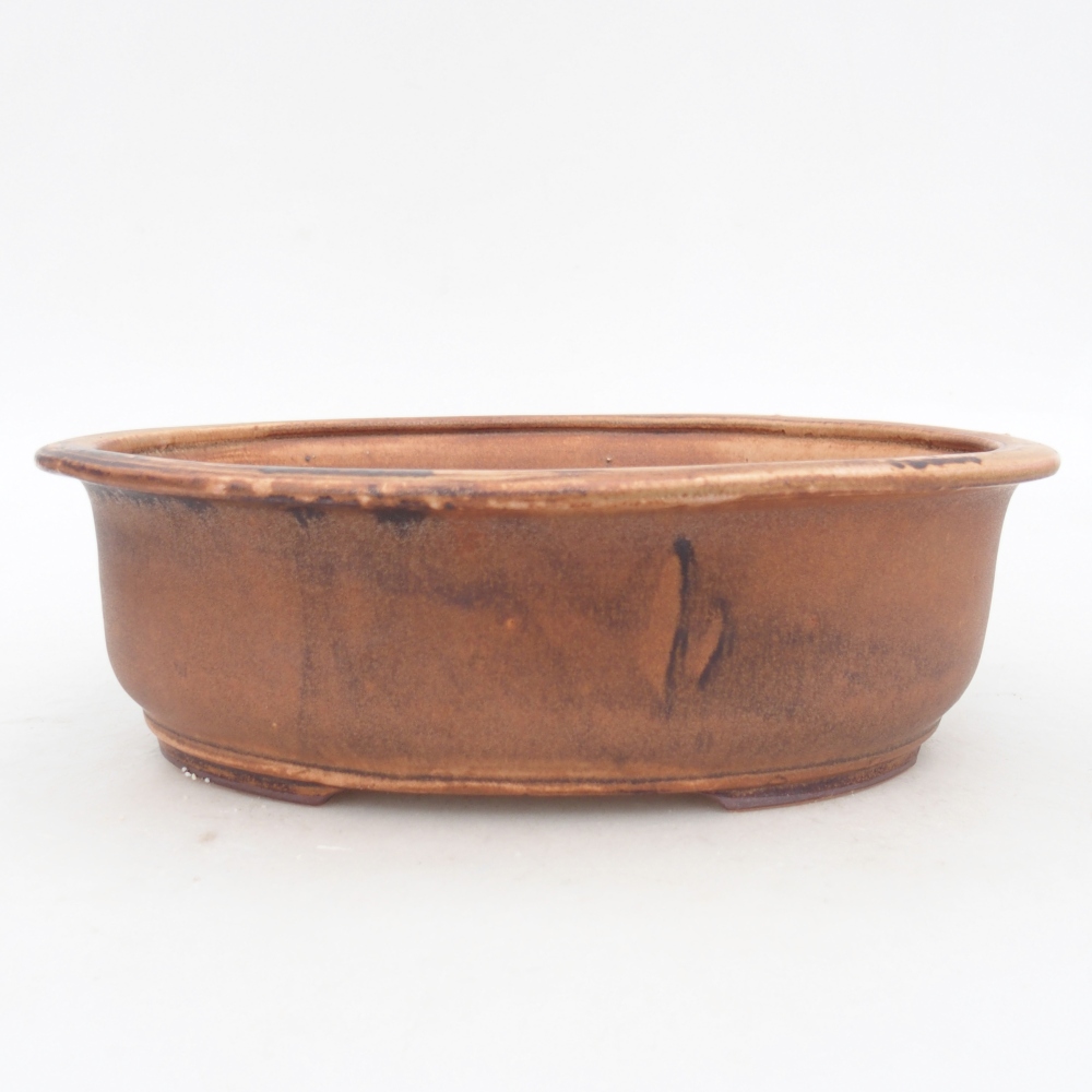 Bol à bonsaï en céramique 23 x 19 x 7 cm, rose