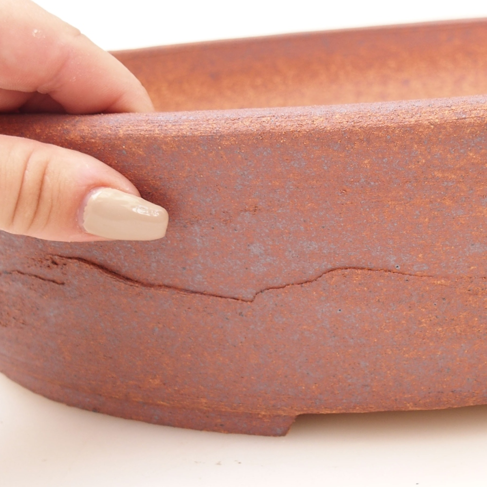 Bol à bonsaï 38,5 x 32 x 8,5 cm , couleur métal