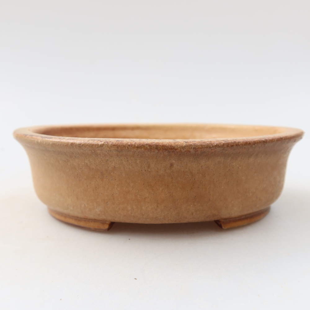 Pot à bonsaï en céramique 12,5 x 11,5 x 3,5 cm, couleur rose