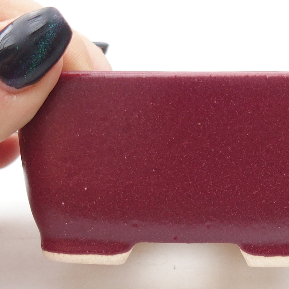 Mini bol bonsaï 7 x 7 x 4 cm, bordeaux
