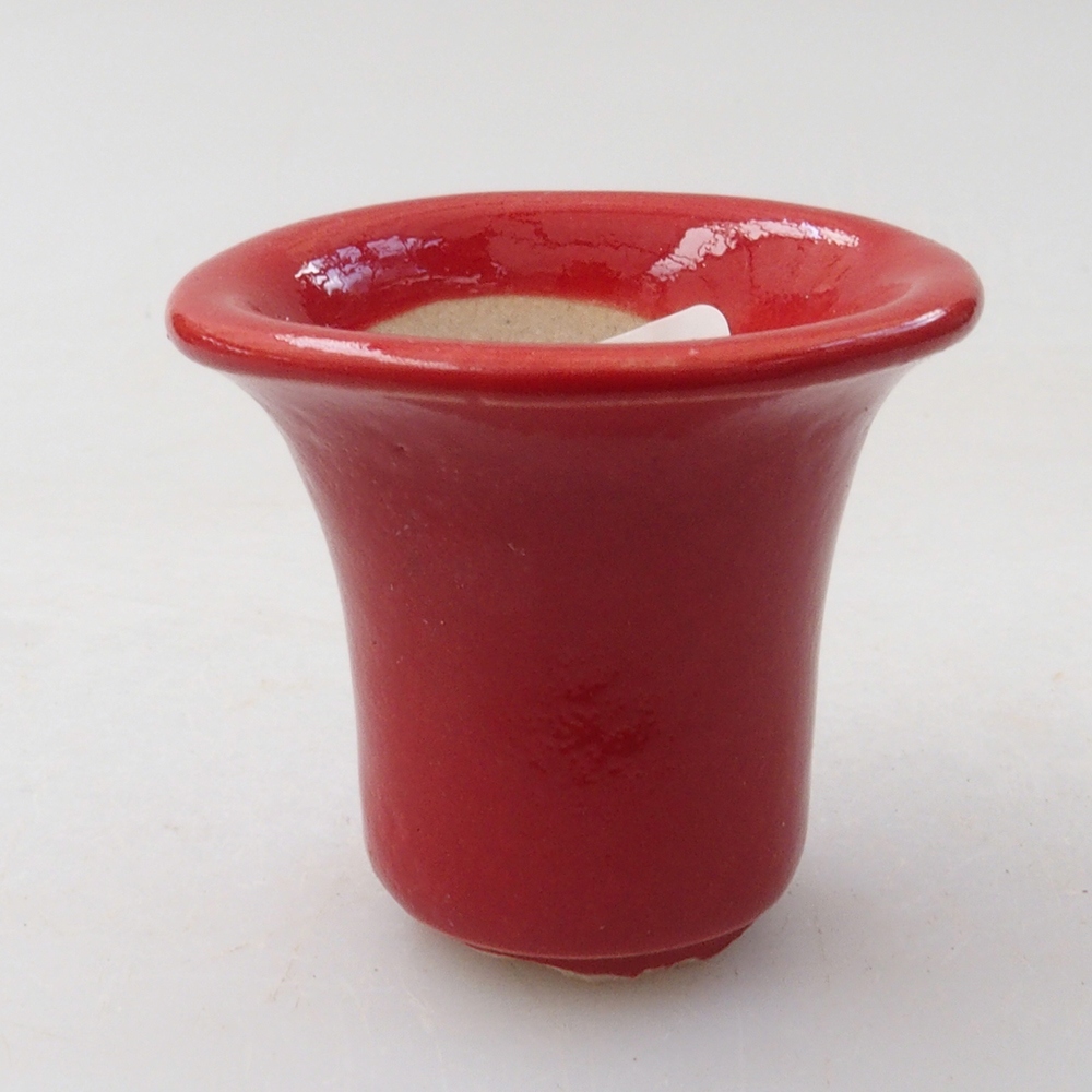 Mini bol bonsaï 4 x 4 x 4 cm, couleur rouge