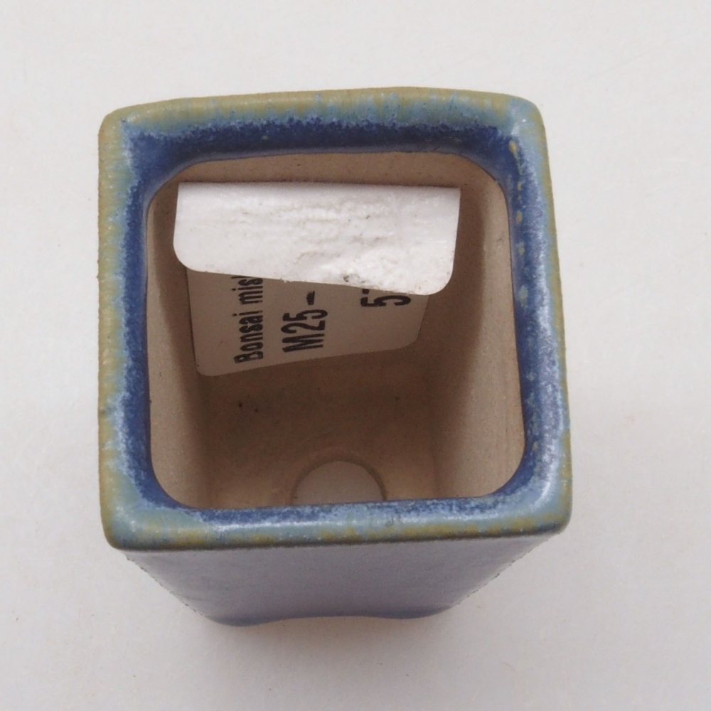 Mini bol bonsaï 3 x 3 x 5 cm, bleu