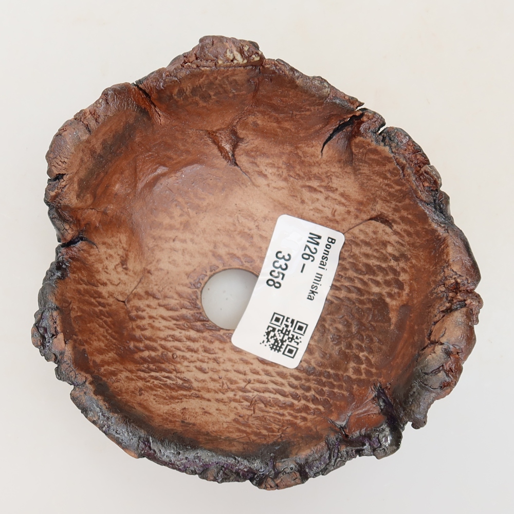 Coquille en céramique  10,5 x 10,5 x 6 cm, couleur marron