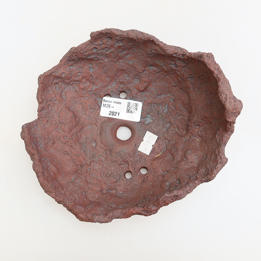 Coquille en céramique 15 x 15 x 10,5 cm, couleur marron