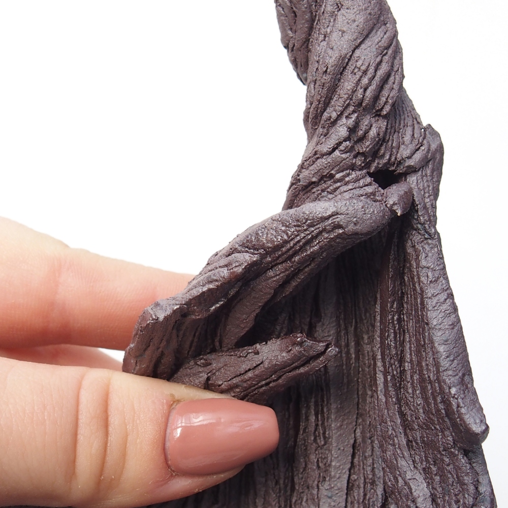 Coquille en céramique 10 x 8 x 13,5 cm , couleur métal