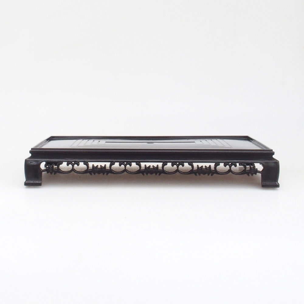 Table de bonsaï en plastique rectangle 27 x 17,5 x 4 cm, noir