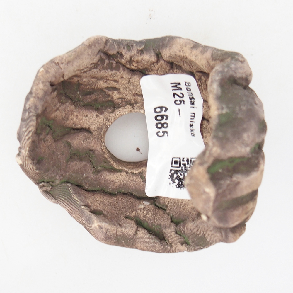 Coquille en céramique 6,5 x 6,5 x 8 cm , couleur verte