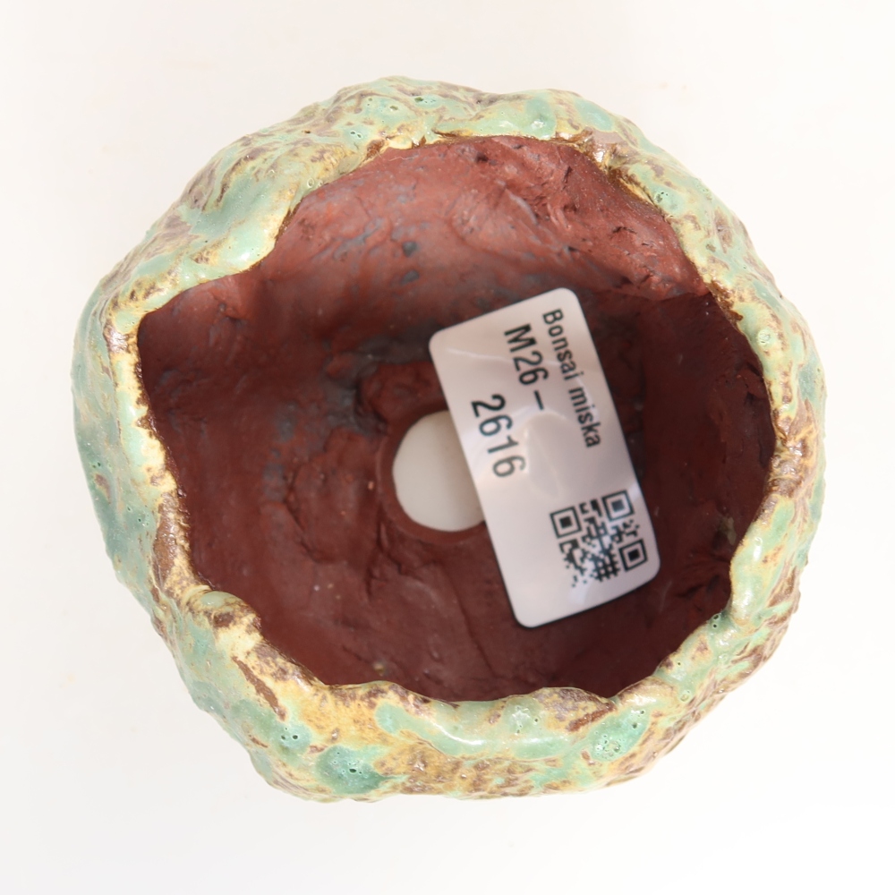 Coquille en céramique  7,5 x 7 x 6,5 cm, couleur verte