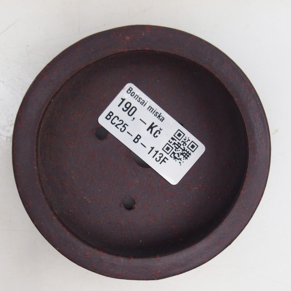 Bol à bonsaï en céramique 9 x 9 x 2,5 cm, brun
