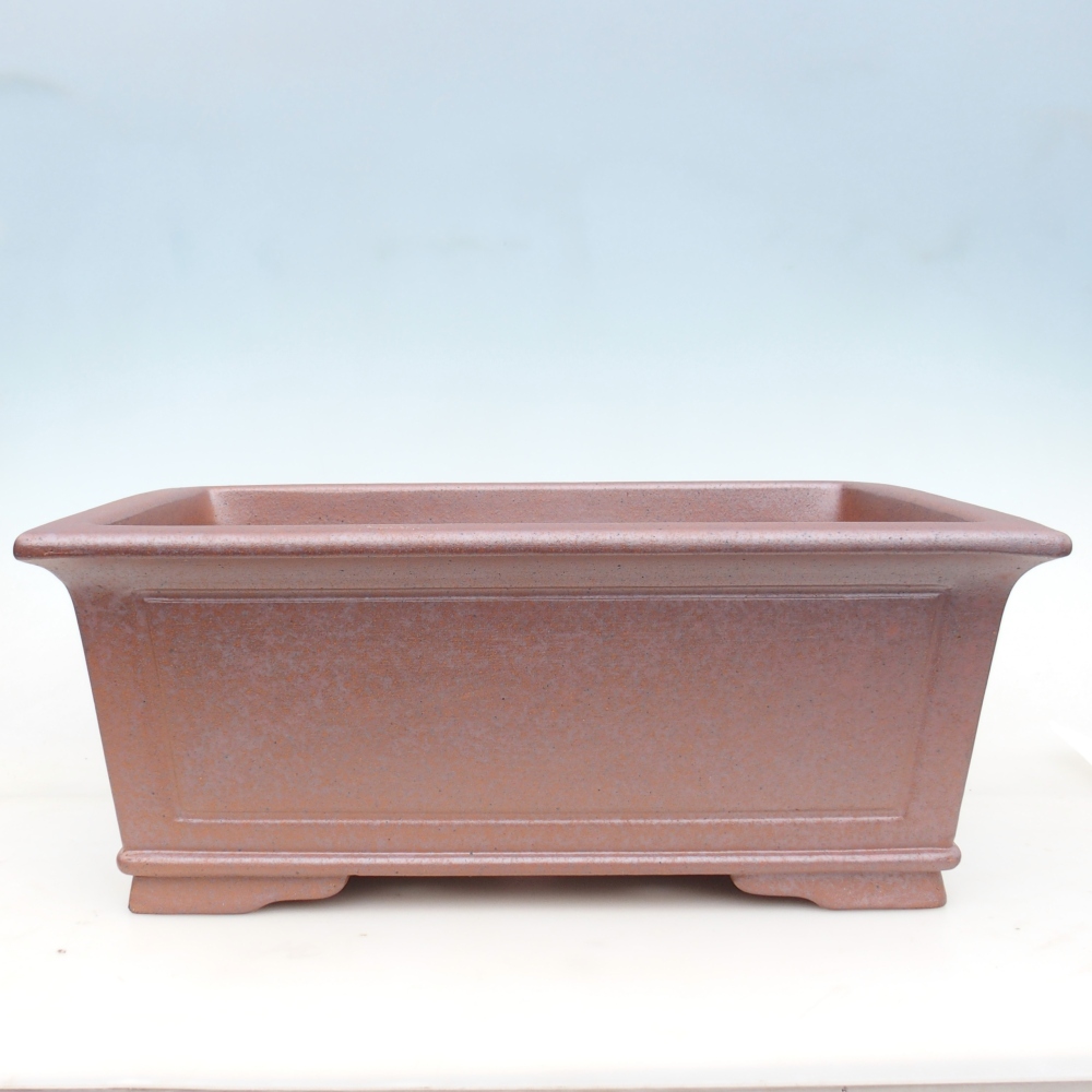 Bol bonsaï en céramique 51 x 37,5 x 20 cm , couleur métal - ENLEVEMENT PERSONNEL UNIQUEMENT ou transport sur palette