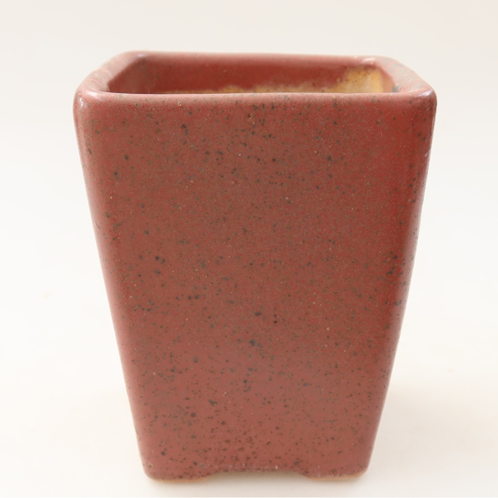 Bol à bonsaï en céramique 8,5 x 8,5 x 11 cm, rose